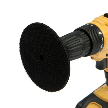 Velcro nozzle for drill and ushm tundra, thick rubber disc, M14, with an adapter, 100 mm-3