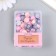 Surgut in granules in the box "octagonal" pink and silver 35 grams 2.4x5.5x7 cm