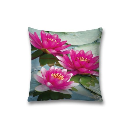 Pillowess decorative "River with flowers", on a zipper, size 45x45 cm