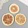 Decor for creativity "dried lemons" yellow color, 5 cm (set 3 pcs)