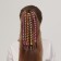 Hair decor, spiral 1 pc, 25 cm, color mix