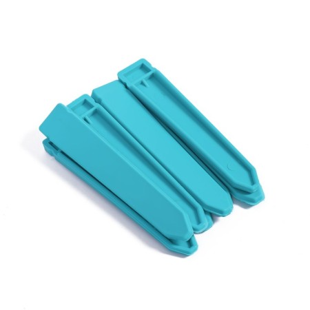 Decorative fence, 35 × 232 cm, 4 sections, plastic, turquoise, Modern, Greengo-10