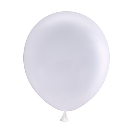 Latex ball 12 ", pastel, set 50 pcs., White color