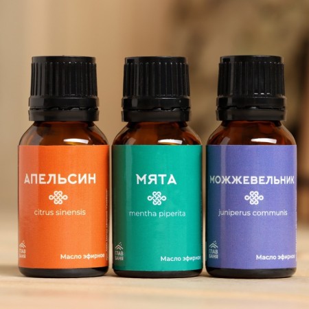 A set of essential oils "Orange. Mint. Juniper", 3 pcs of 17 ml-3