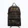 Tourist backpack on a zipper, with an increase, 40 l, 6 outer pockets, green/brown color