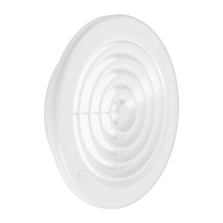 Diffusor Zein Lux L100DF, D = 100/130 mm, with a flange, inege, plastic, white-1