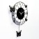 Wall clock, series: pendulum, "butterflies", smooth move, 35 x 51 cm