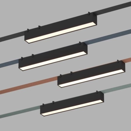 DK5574-BK Light Linear with LED L323MM H45MM 48V 120 ° 4000K IP20 Black Aluminum-1