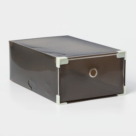 Shoe storage box Large Size shares, 22 × 34 × 13 cm, black color is black
