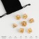 Cubes set for D&D (Dungeons and Dragons, DND), series: D&D, "Yantar", 7 pcs