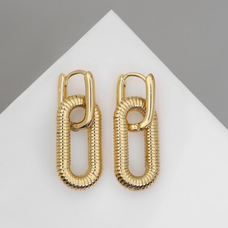 Earrings Metal "Bohemia" measurement, color gold