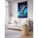 Decorative panel with photo printing "Football feint", vertical, size 100x150 cm