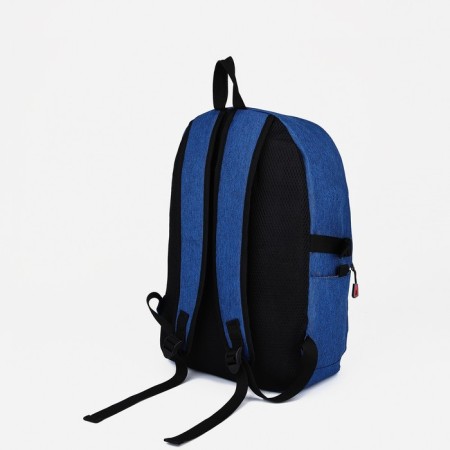 School backpack from lightning textiles, Fulldorn, 2 pockets, blue color-3
