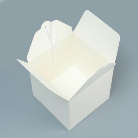 The box is folding, white, 21 x 21 x 21 cm-2