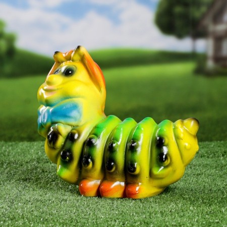 Garden figure "caterpillar in a hat"-1
