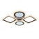 LED ceiling LED with Ambrella Light, Original, FA431, 4XLED, 108 W, 8100LUM, 3000-6400K, Coffee color.