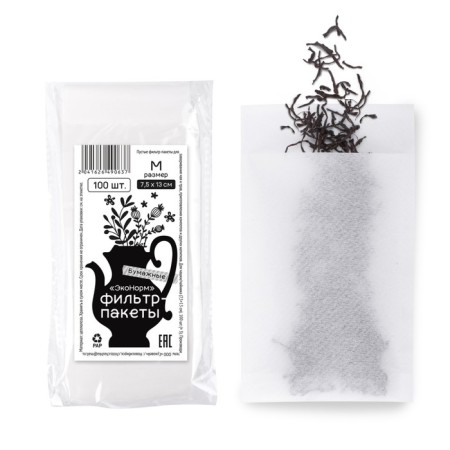 Filter packages Paper Econorma 7.5x13 cm, size m, 100 pcs-2