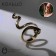The ring "Snake" is smooth, the color is gold, dimensionless