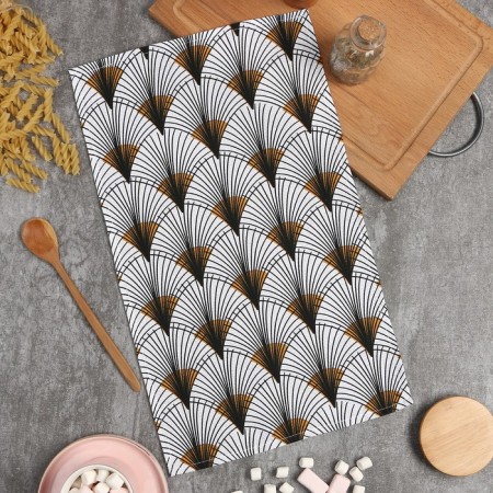 The towel "Abstraction" is 28x46 cm, 100% cotton, waffle 160 g/m2
