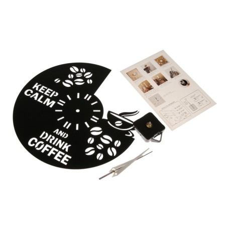 Wall clock, series: kitchen, "coffee", 30 x 30 cm-3