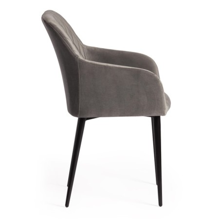 Bremo Mod chair. 708 fabric/metal, 58x55x83cm, gray 26/black-1