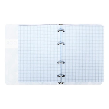 Notebook on A5 80 rings in Calligrata Coopybook. Very Peri, plastic cover, offset block-5