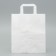 Craft bag without printing, white, flat handle 24 x 14 x 28 cm