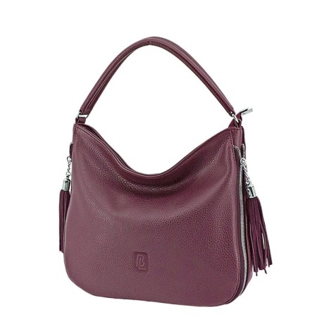 B2762 Bag bag, lightning department, burgundy color 26x23x10cm