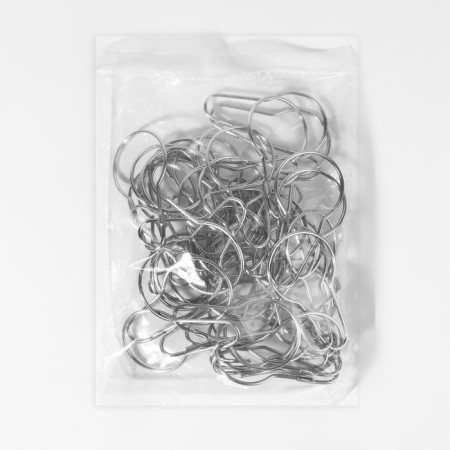 Curtain hook, 6.8 × 3.8 × 0.2 cm, silver color-5