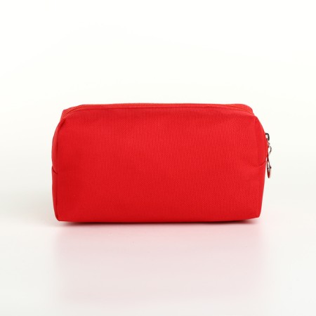 Cosmetic bag with lightning, red color-1