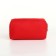 Cosmetic bag with lightning, red color