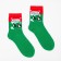 Women's socks "Penguin", green color, size 23-26