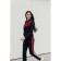 Female ishomine is a suit, size 46, black color, burgundy