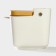 Porcelain Bank for bulk products with a spoon "Estet. Vegetables ", 250 ml, white color