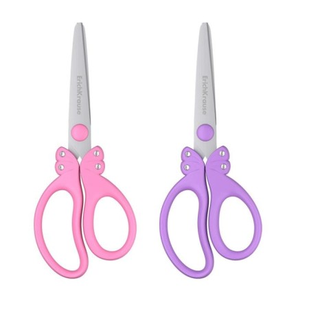 Baby scissors 15 cm, Erichkrause Glance, with rhinestones, with rounded ends of blades, mix-2