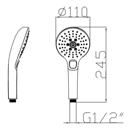 Hand shower Esko SPL1203, 3 modes-1