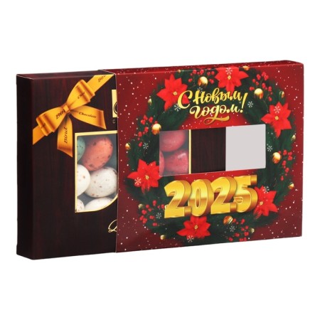 New Year. Chocolate dragee "quail eggs" Wreath, 100 g-2