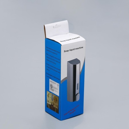 A dispenser for an antiseptic or liquid soap, mechanical, 350 ml, plastic, white color-4