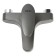 Bath mixer Zein Z3675, single-leaf, without shower set, ABS plastic, graphite