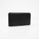 Women's wallet on the button, black color