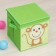 Stelly box for storage with a lid "Monkey", 25 × 25 × 25 cm, green color