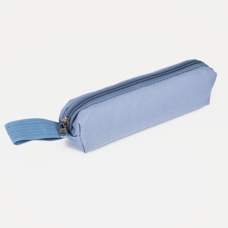 Set a youth backpack on a zipper of textiles, a chover, bag, cosmetic bag, pencil color blue-12