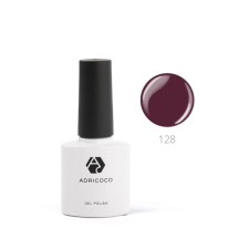 Color gel polish Adricoco, No. 128 Red-brown, 8 ml