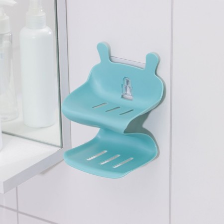 Bathroom holder on Velcro "Wave", 12 × 11 × 14 cm, color mix-2