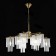 Suspended EVOLUCE lamp. Sle1122-303-08. Lynden. 8x40 watts, E14, 79x79x47 cm, brass color