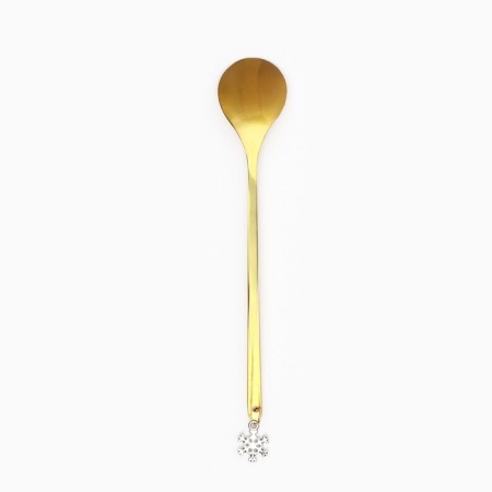 A spoon with a New Year suspension “Happy New Year” for the New Year, 2.7 x 14.8 cm-4