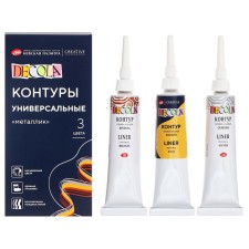 The circuit is universal, a set of 3 colors x 18 ml, ZHK Decola, 