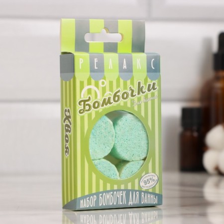 A set of bath bombs 6 pcs "coniferous forest" for 25 g-2