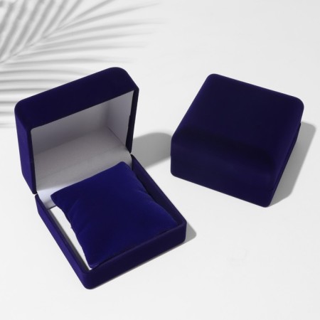 Velvet case under the bracelet/clock "Classics", 9 × 9, blue color-1