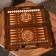 Handmade backgammon "eagle", deep cutting, with a pen, 60x30 cm, with a chess field, Armenia
